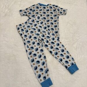 Sesame Street Cookie Monster Toddler Boy's Cotton Character Pajama Set Size 4T